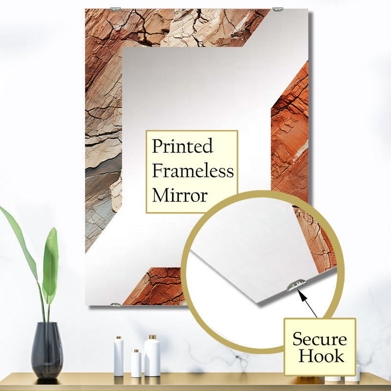 Miroir mural Cowins - Abstract Collages MIR131610, 40 po x 30 po