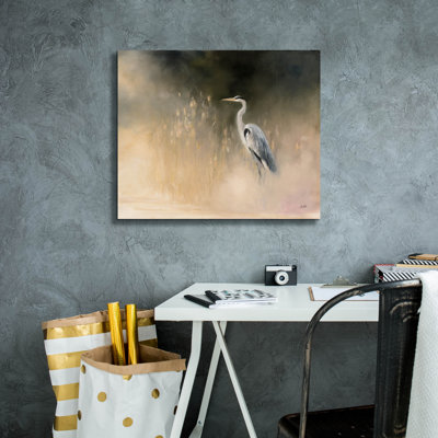 Winston Porter 'Peaceful Egret' by Julia Purinton Canvas Wall Art, 30" x 26"