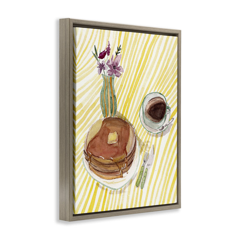 Cadre flottant pour table de petit-déjeuner Pancake, Cadre flottant orme Montalcino, H 21 po x l 17 po
