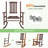 Schereville Patio Solid Wood Rocking Chair-1907662778