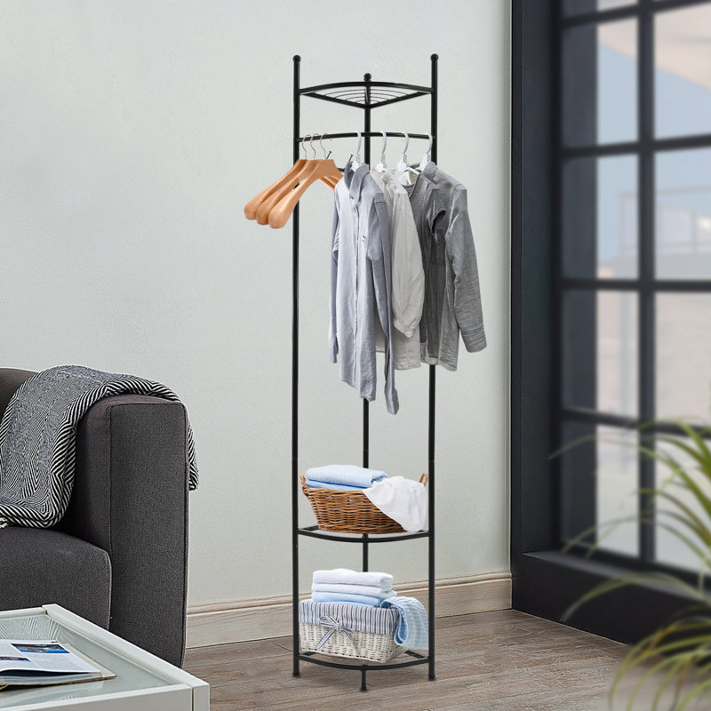 Portant à vêtements sur pied 15,35 x 67,71 po, Or
