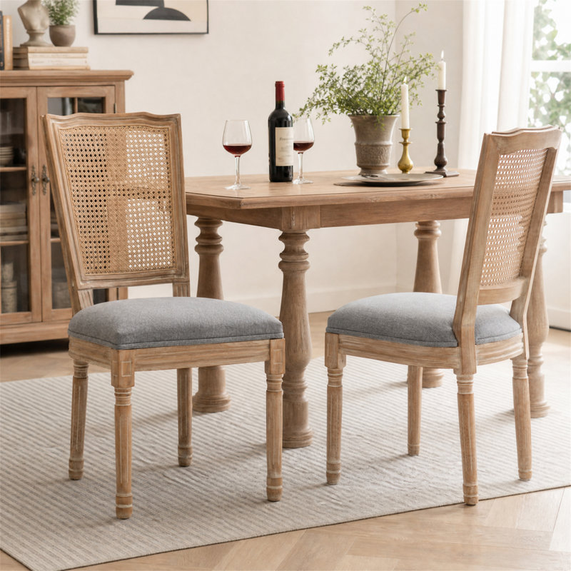 Chaises de salle à manger Farmhouse, Gris