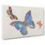 Three Butterflies by Fujishima Takeji - Wrapped Canvas Painting-55358413