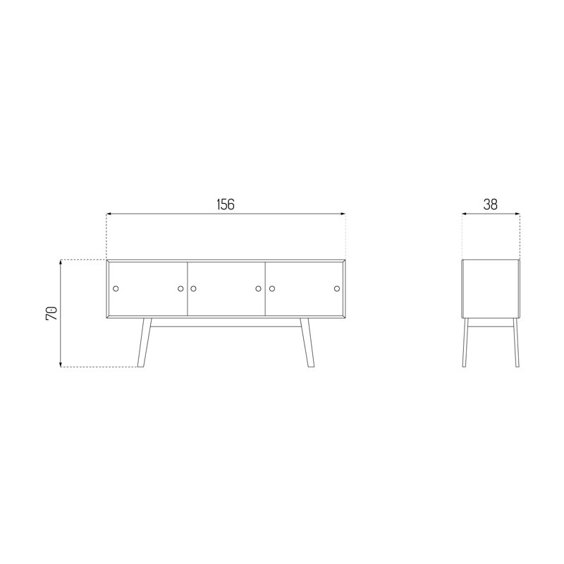 Butler 61.73'' W Credenza