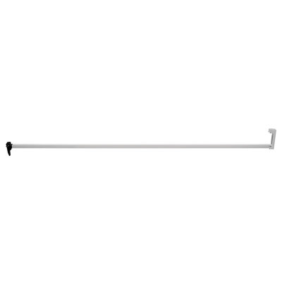 Verrou de sécurité, barre de sécurité de 48 po de long, aluminium, peint, support en acier, sans poignée (paquet simple)