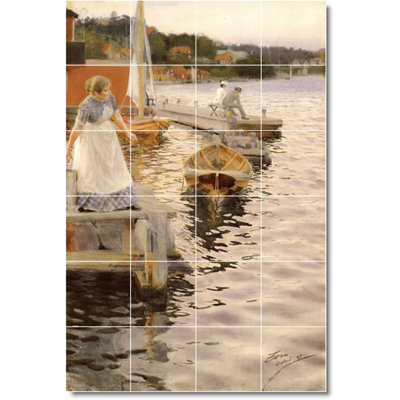 Carreau de céramique décorative 17 po x 25,5 po 4,25 po x 4,25 po