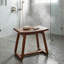 Tabouret en bois de teck massif Lark Manor ™ Hanoi, 19 x 14 x 17 h