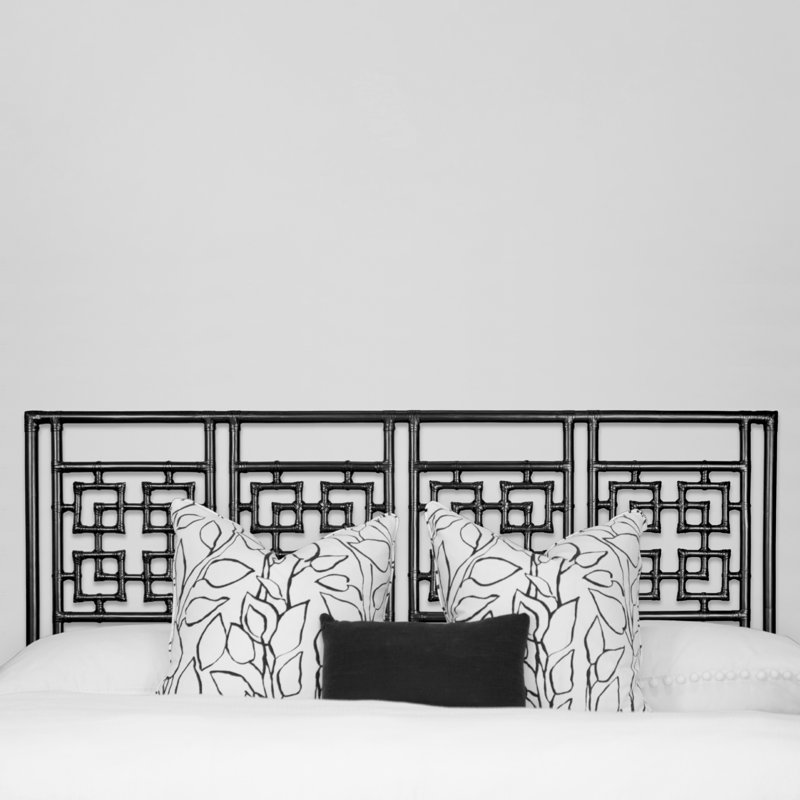Palm Springs Open-Frame Headboard, King, Black