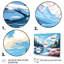  «Rocky River Reverie - Forest River Mountains, art mural multi-panneaux pour le salon