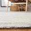 Tapis gris / beige en laine tissé à la main Aon-655111981