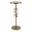 Table d'appoint ronde en fer avec accents floraux