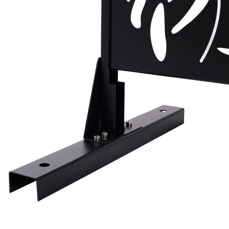 Écran d'intimité extérieur et intérieur H 76 po x l 48 po, Noir