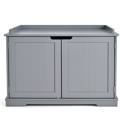 Landon Wood Enclosed Litter Box Enclosure