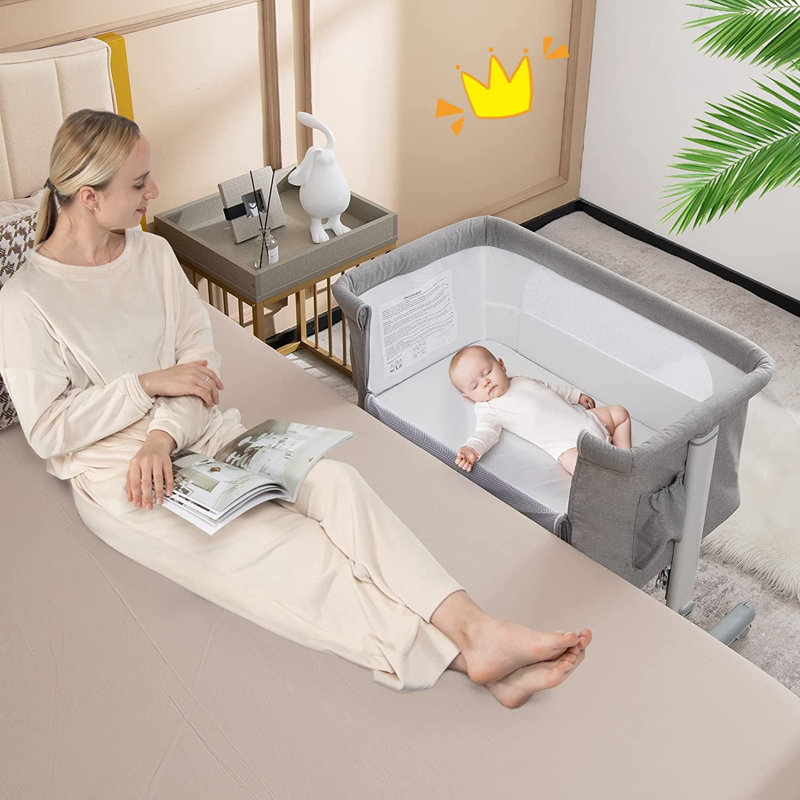 Bassinet, Grey/Dark Grey, Grey/Brown/Blue