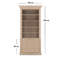Earven 609.6 cm H x 254 cm W Library Bookcase