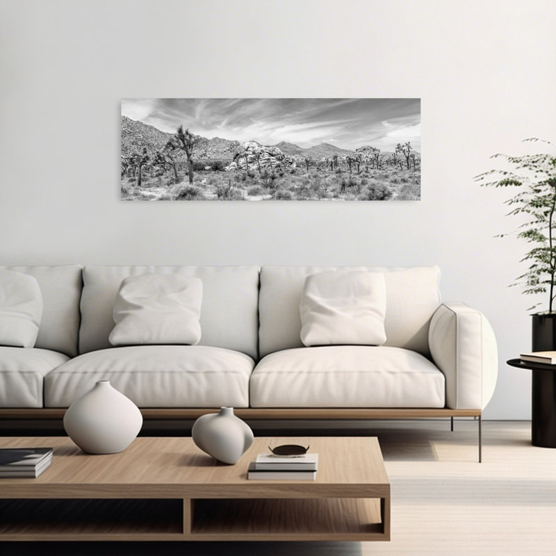 Joshua Tree Desert Panorama by Melanie Viola - Wrapped Canvas Panoramic Print, 40.64 cm H x 121.92 cm W