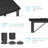Writing Desk With Power Outlets Rectangle Computer Desk-941410723-939724221
