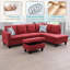 Canapé modulaire en flanelle 3 pièces-521368006-521368002