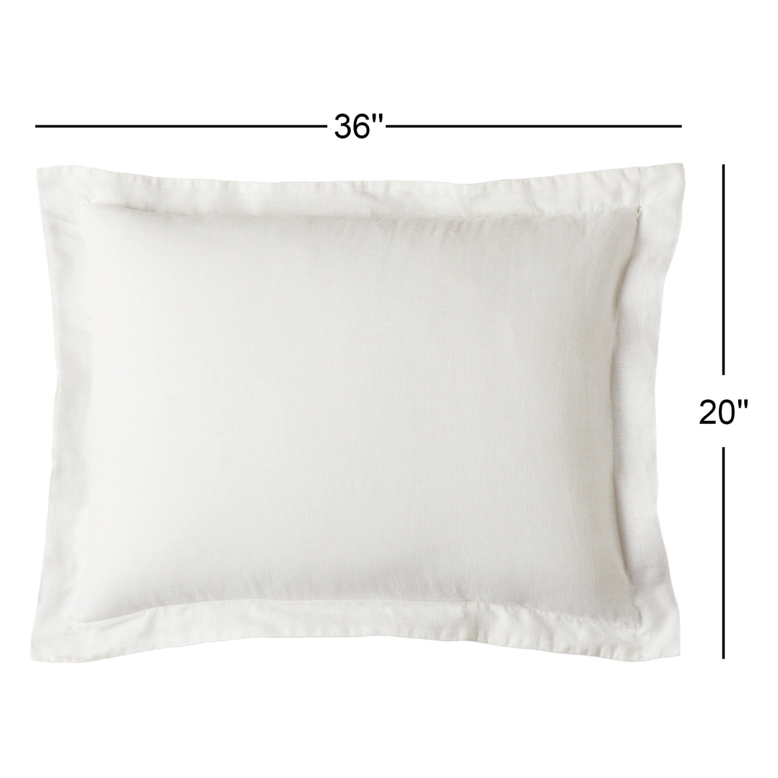 Jeffen Linen Duvet Cover Set, White, King / Cal King Duvet Cover + 2 King Shams