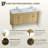 Caitlin 60'' Double Bathroom Vanity with Top-1613470307-1613470319