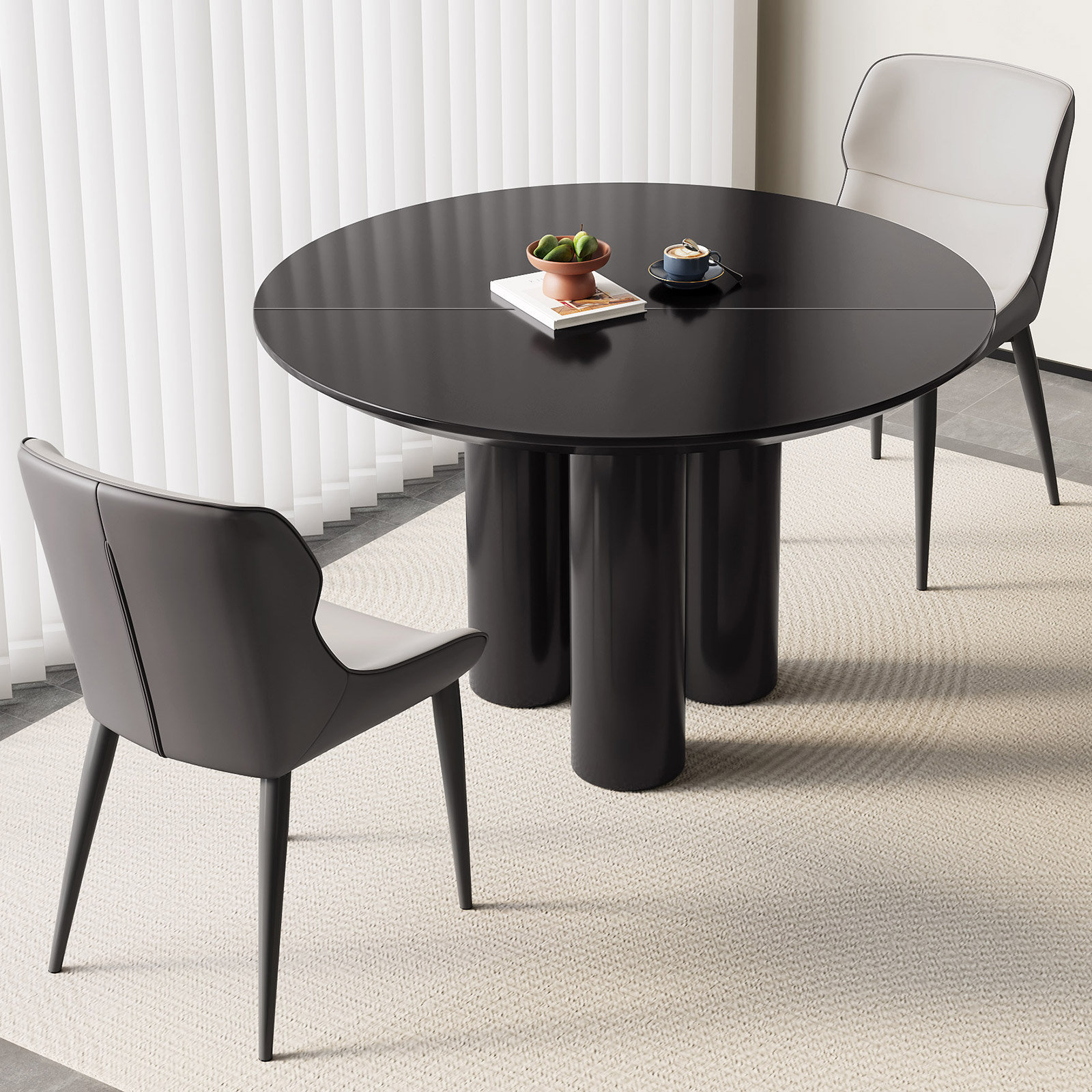 Ivy Bronx Round Dining Table Kitchen Table & Reviews - Wayfair Canada