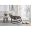 Chaise berçante d'extérieur en rotin