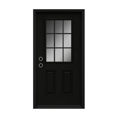 Durable Fiberglass Entry Door Classic Style Ideal For Home's Front Entrance