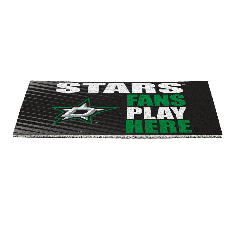 Tapis en PVC Dallas Stars Fan, 28 po x 16 po
