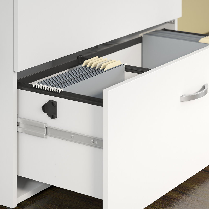 Studio C 36 " Wide 2 Lateral Filing Cabinet, White
