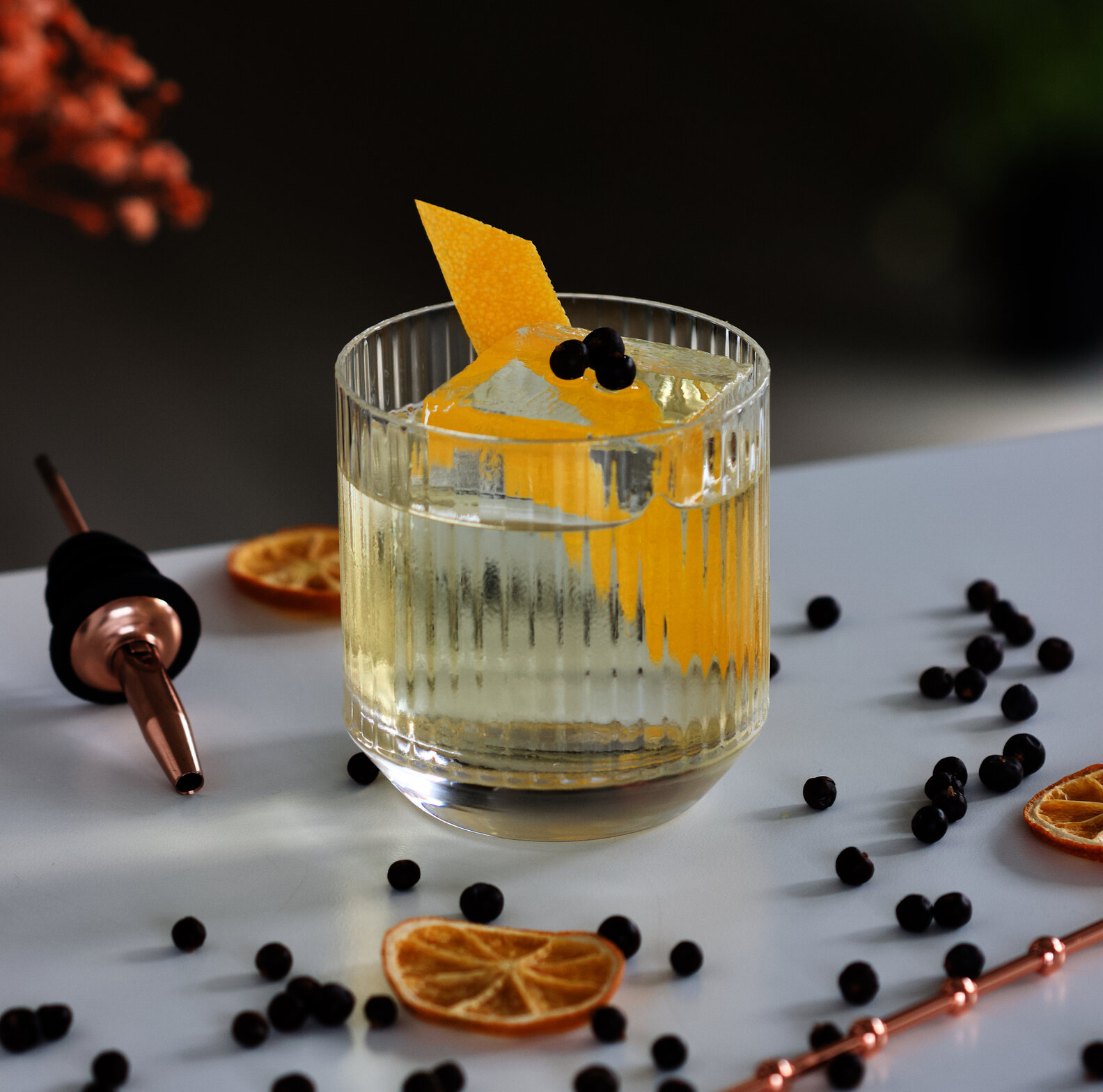 Big Top Ribbed Crystal Whiskey Glass, 9.25 Oz