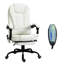 Fauteuil de massage vibrant à 7 points, haut dossier, blanc-1024808785