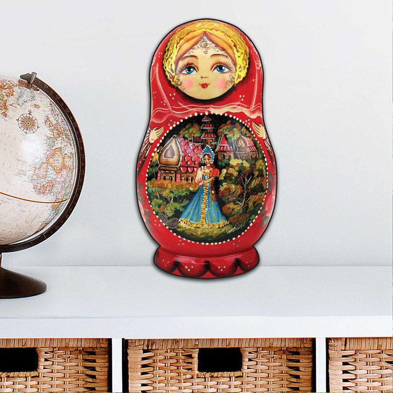Décoration murale écarlate Matreshka