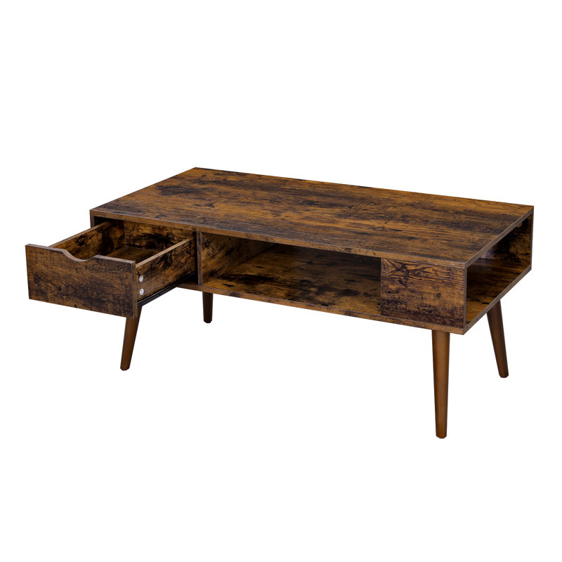 Anzell Four Leg Coffee Table with Storage