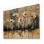 Minimalisme, désert, fleur d'œillets IV - œillets, art mural sur bois de pin naturel-670584745