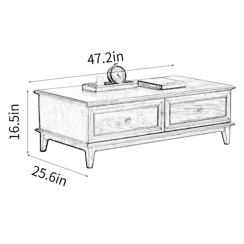 Table basse carrée moderne simple