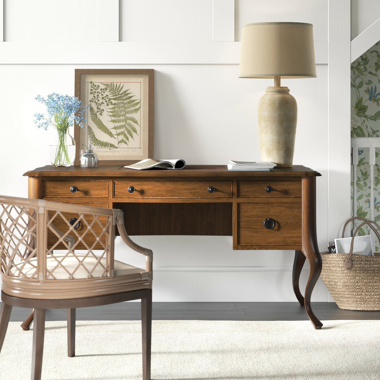 Charlotte Desk, Soft Casual Pecan