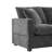 L Shape Modular Sofa, 5 Seat Chenille Sectional Couch Set with 2 Pillows Included,-453720324