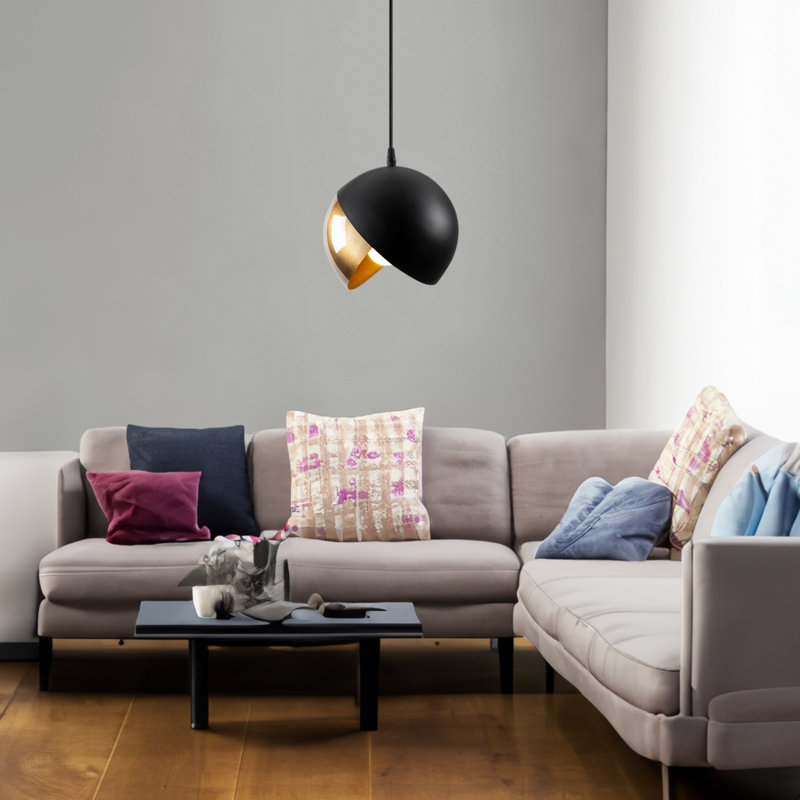Luminaire suspendu géométrique à 1 lumière Excalibur