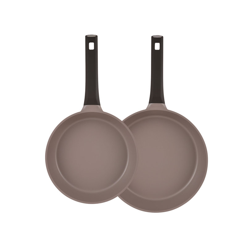 Aluminum Non-Stick Frying Pan Set, Brown