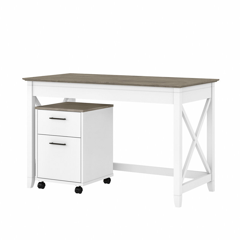 Bureau Ovia, Gris déclin / blanc pur