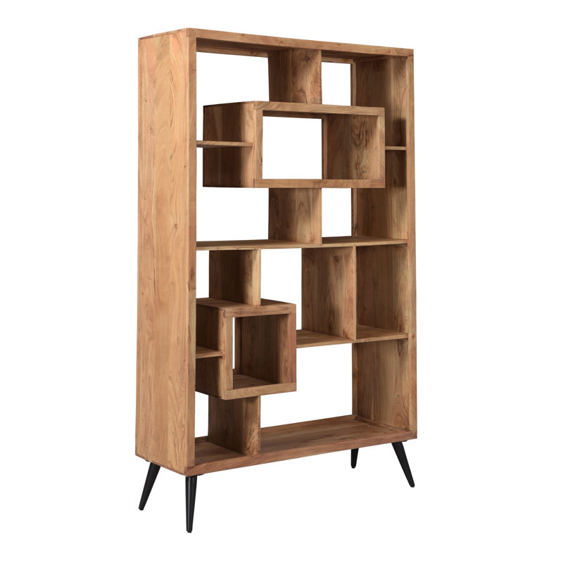 Kayleen Acadia Wood Geometric Bookcase