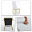 Ensemble de chaises de salle à manger de style moderne avec pieds en métal et dossier rembourré pour les cuisines, les salles à manger, les salles à manger et les espaces de réception