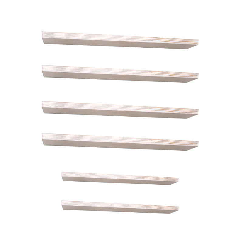 Suzy 6 Piece Solid Wood Floating Shelf