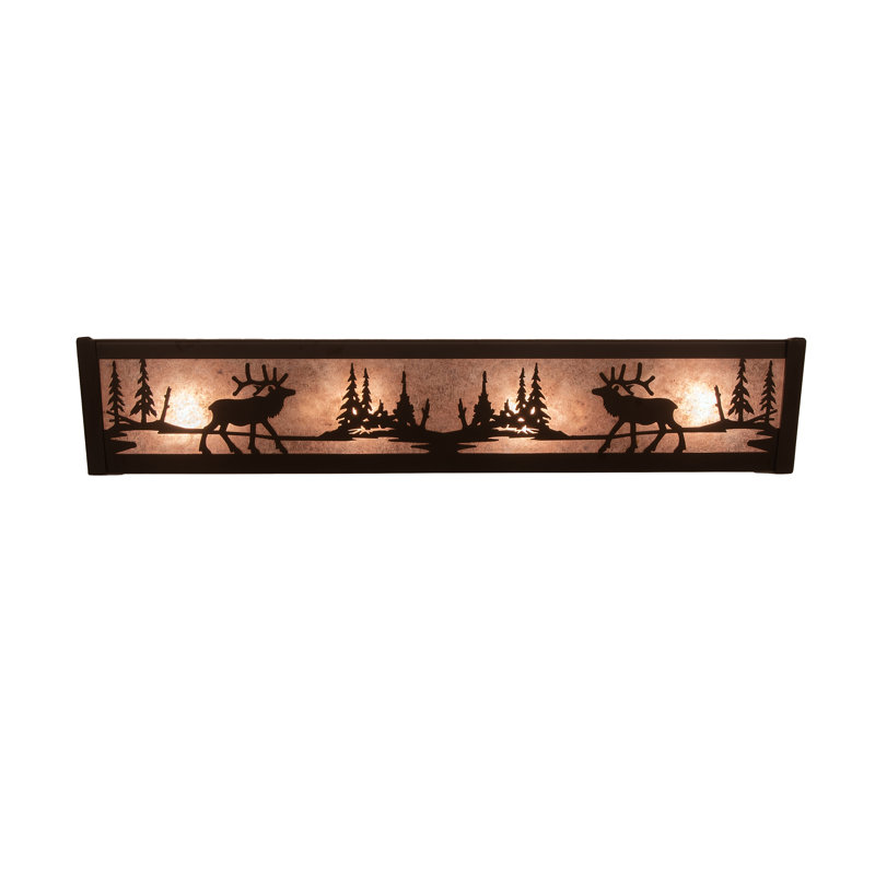 4 - Light Vanity Light, Silver, Oil Rubbed Bronze