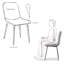 Chaise d'appoint en velours jaune