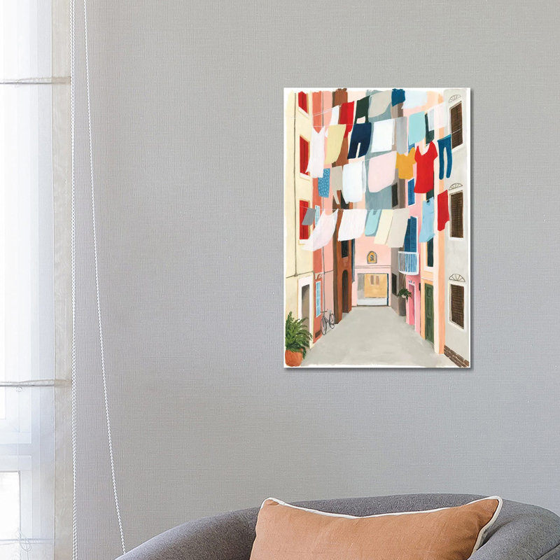 " Laundry Day II " by Grace Popp, 26" H x 18" W x 1.5" D, Wrapped Canvas, No Mat