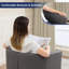 Fauteuil d'appoint Cottle Barrel avec pieds en bois, chaises de salon modernes et confortables avec accoudoirs-1849928714