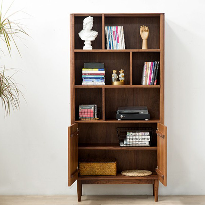 Bibliothèque luxueuse de style nordique, (3 tablettes) H 66,90 po x l 35,40 po x P 13,80 po
