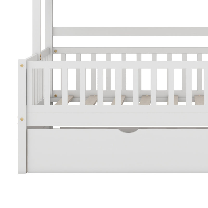 Huntingdon Twin House Daybed with Trundle by Harper Orchard, White