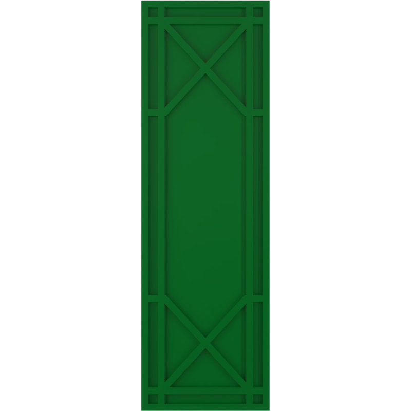 Volets en PVC True Fit, 12", Vert viridien, 61"